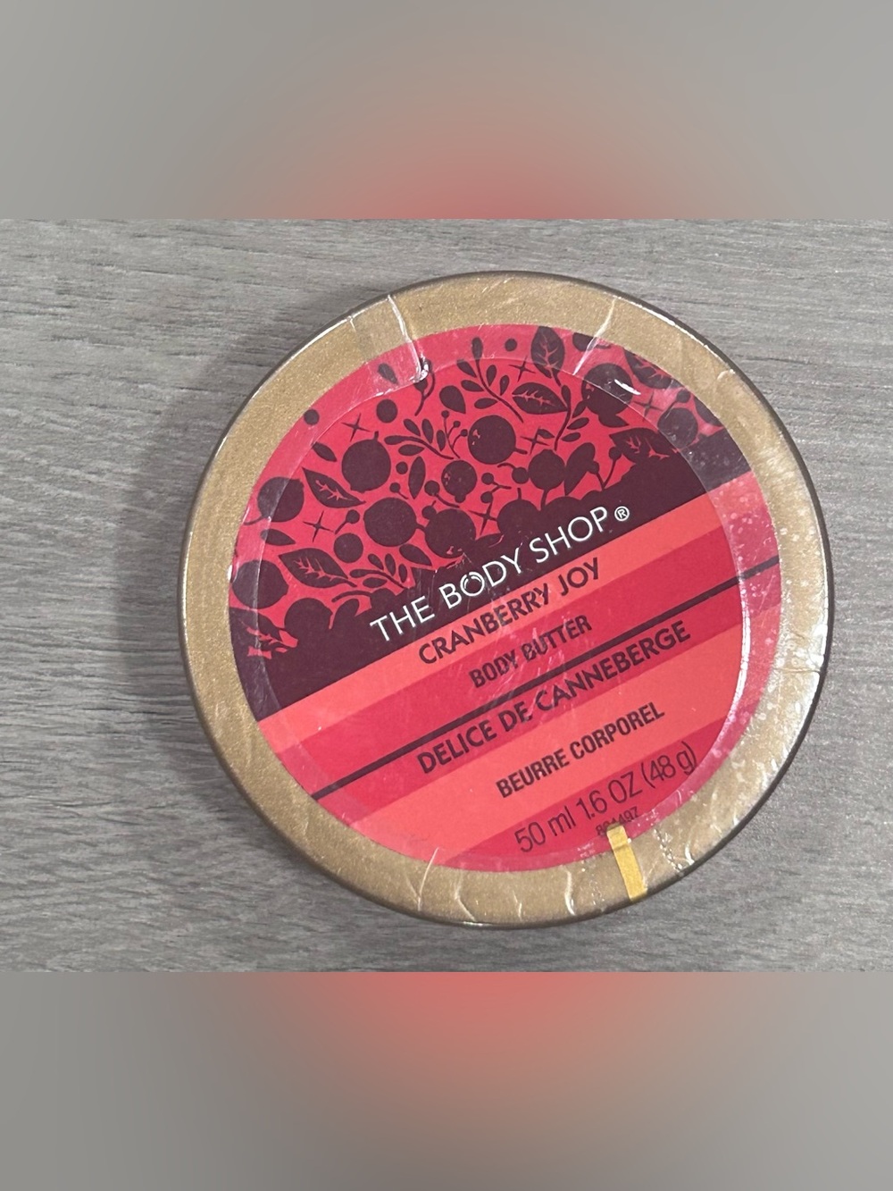 The Body Shop Cranberry Joy Body Butter 50ml 1.6oz Limited Edition Sealed